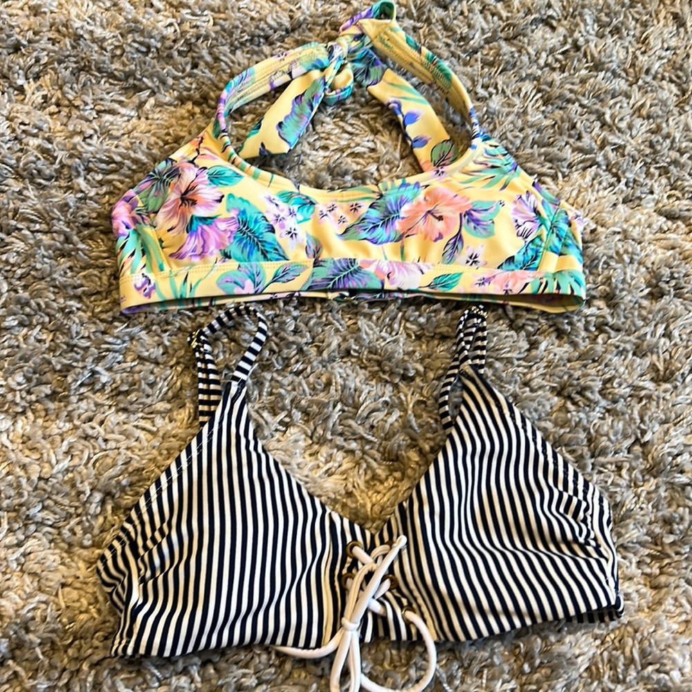 Lot of 2 size S Bikini tops